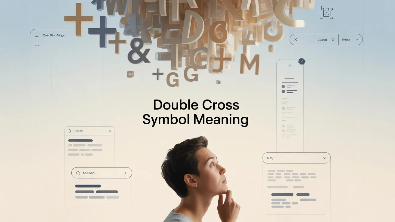 Double Cross Symbol